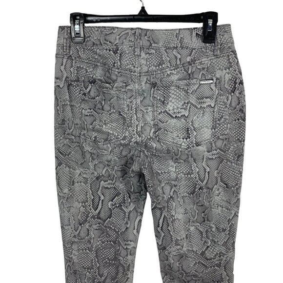 White House Black Market The Skinny Ankle Snake Print High Rise Stretch Pants 4 - Picture 4 of 8